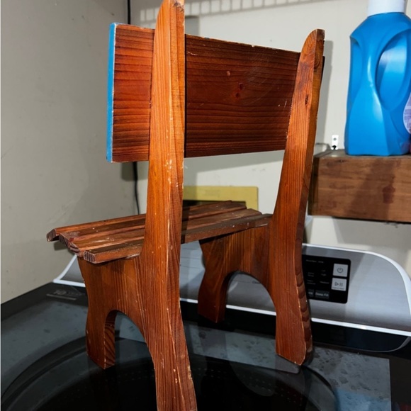 Vintage Wooden Time Out Todder/Kids Chair - Picture 4 of 10